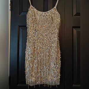 Liv Foster beaded mini dress